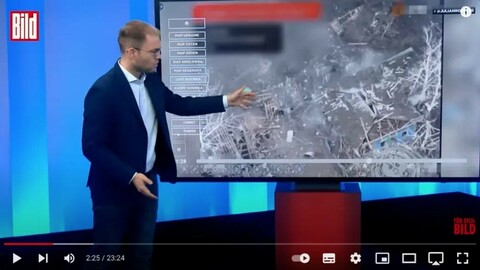 Die deutsche «BILD» benützt den Einsatz russischer Legionäre in der Gegend um Belgorod nahe der ukrainischen Grenze, um auf die (vermeintliche) Schwäche der ordentlichen russischen Truppen hinzuweisen. (Screenshot)
